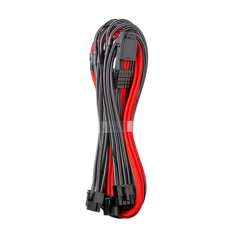 CableMod RT-Series PRO ModMesh 12VHPWR to 3x PCI-e Kabel for ASUS/Seasonic - 60cm, carbon/red image number 0