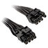 SilverStone 8 Pin ATX to 6+2 Pin PCIe Cable 350mm - black image number null