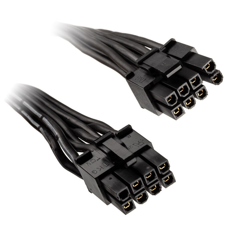 SilverStone 8 Pin ATX to 6+2 Pin PCIe Cable 350mm - black image number 0