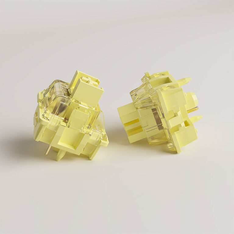 AKKO V3 Pro Cream Yellow Switches, mechanical, 5-Pin, linear, MX-Stem, 50g - 45 pieces image number 2