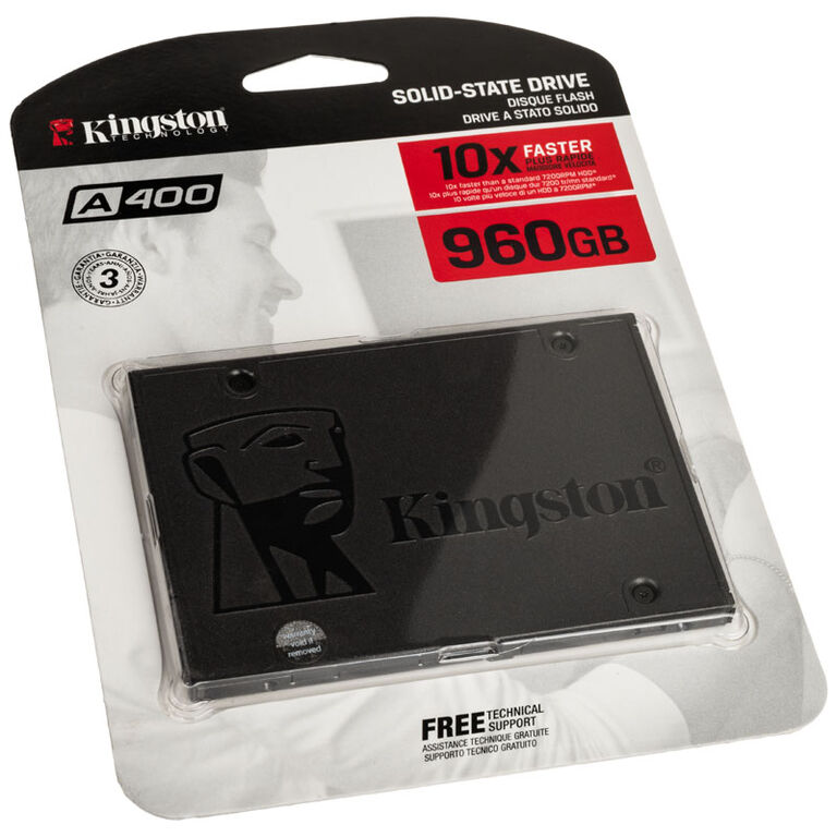 Kingston SSDNow A400 Series 2.5 Inch SSD, SATA 6G - 960 GB image number 3