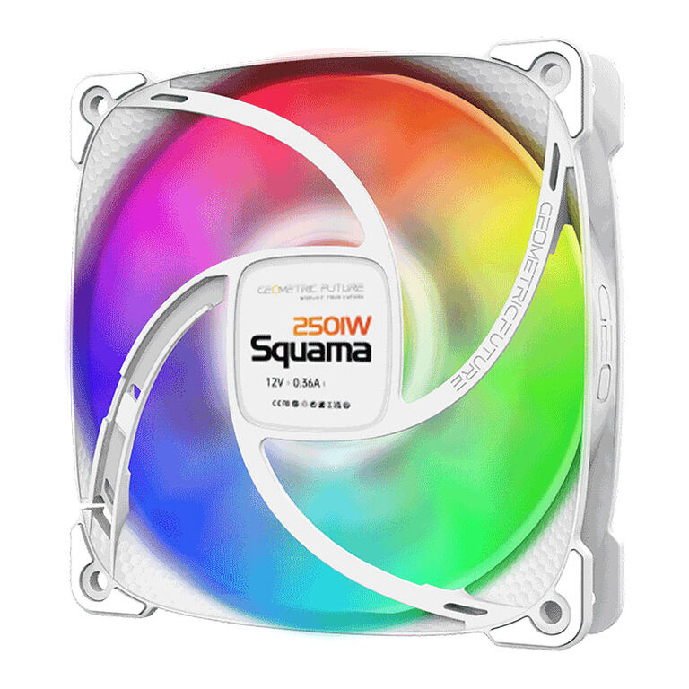 Geometric Future Squama 2501W RGB Fan - 120 mm, white image number 3