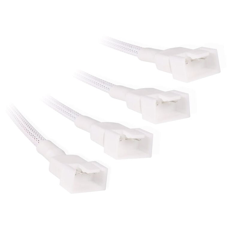 Alphacool Y-Splitter 4-pin to 4x 4-pin PWM 60cm - white image number 1