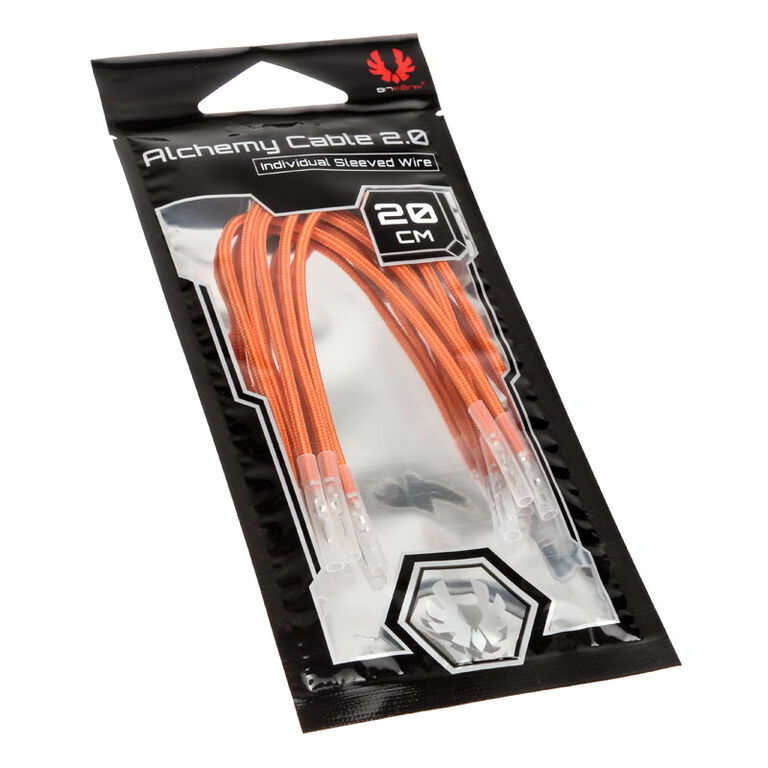 BitFenix Alchemy 2.0 PSU Cable, 5x 20cm - orange image number 4