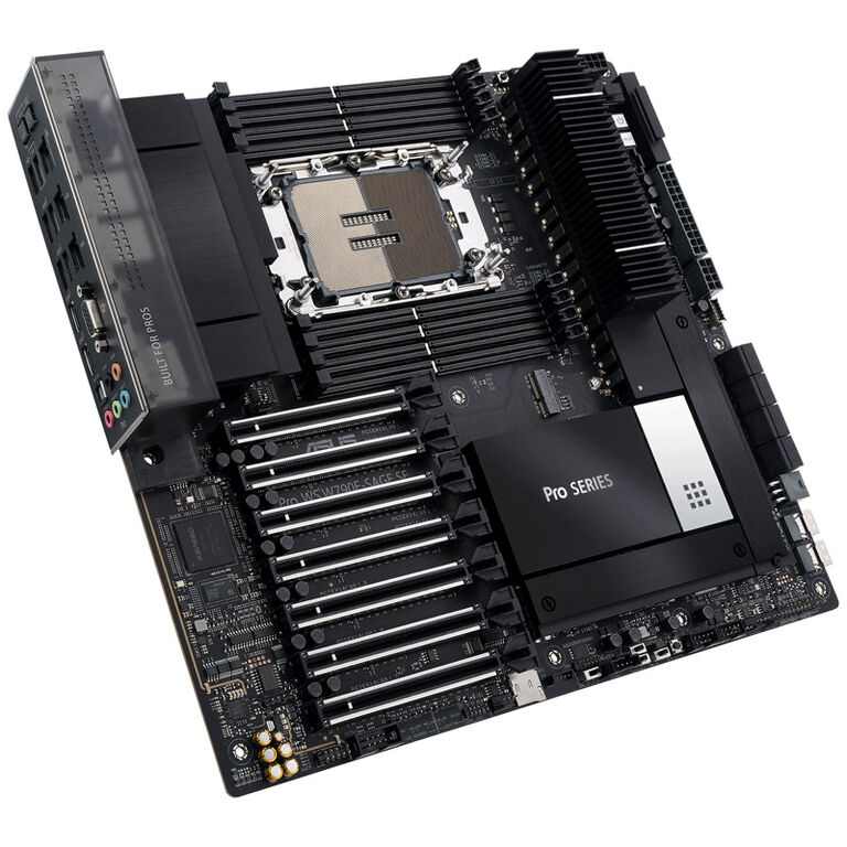 ASUS Pro WS W790E-SAGE SE, Intel W790 motherboard, LGA 4677 socket, DDR5 image number 1