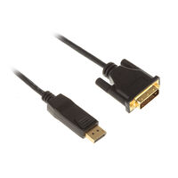 InLine DisplayPort to DVI Converter Cable, black - 3m
