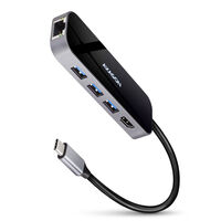 AXAGON HMC-6GL USB-Hub, 3x USB-3.0, 1x RJ-45, 1x HDMI
