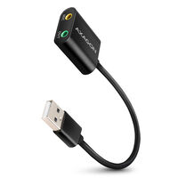 AXAGON ADA-12 USB 2.0, Stereo Audio Mini-Adapter, 15 cm cable length