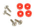 Lamptron HDD Rubber Screws PRO - red image number null