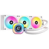 Corsair iCUE LINK H150i RGB LCD Complete Water Cooling - 360 mm, white