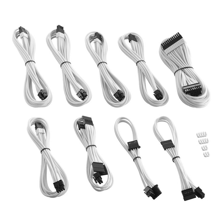 CableMod C-Series PRO ModMesh Cable Kit for RMi/RMx/RM (Black Label) - white image number 1