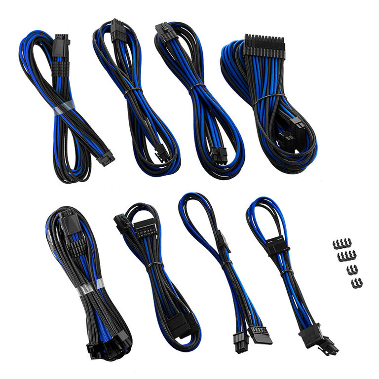 CableMod RT-Series PRO ModMesh 12VHPWR Dual Cable Kit for ASUS/Seasonic - black/blue image number 0