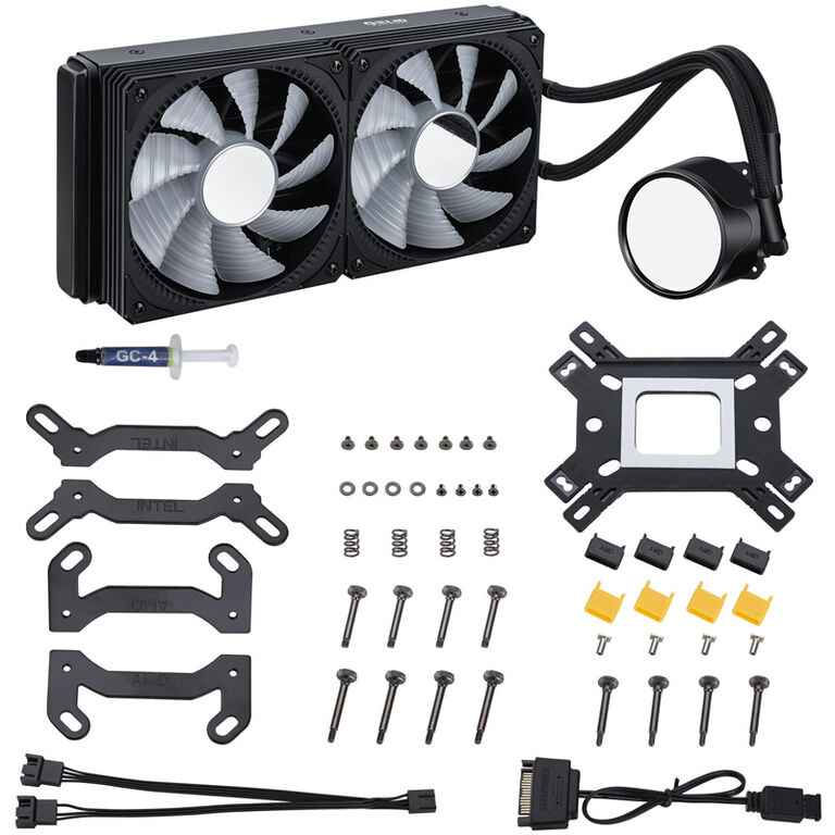 Gelid Solutions Liquid 240mm AIO - Complete Water Cooling image number 2