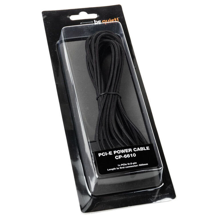 be quiet! CP-6610 PCIe Single Cable for Modular Power Supplies - Black image number 2