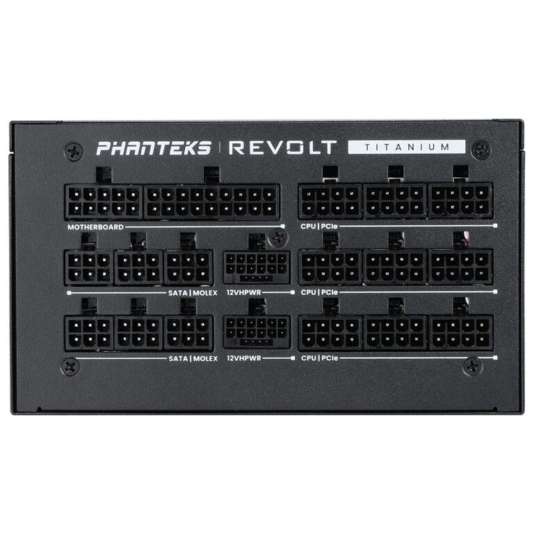 Phanteks Revolt 1600W Titanium, ATX 3.0, PCIe 5.0, vollmodular - 1600 Watt, schwarz image number 6