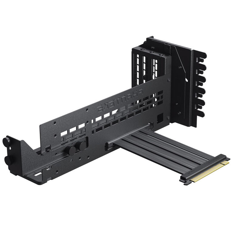 Phanteks Premium Vertical GPU Bracket + PCIe 4.0 x16 Riser Cable, DRGB - 220 mm, black image number 1