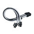 SilverStone EPS 8-pin to EPS/ATX 4+4-pin cable, 300mm - black/white image number null