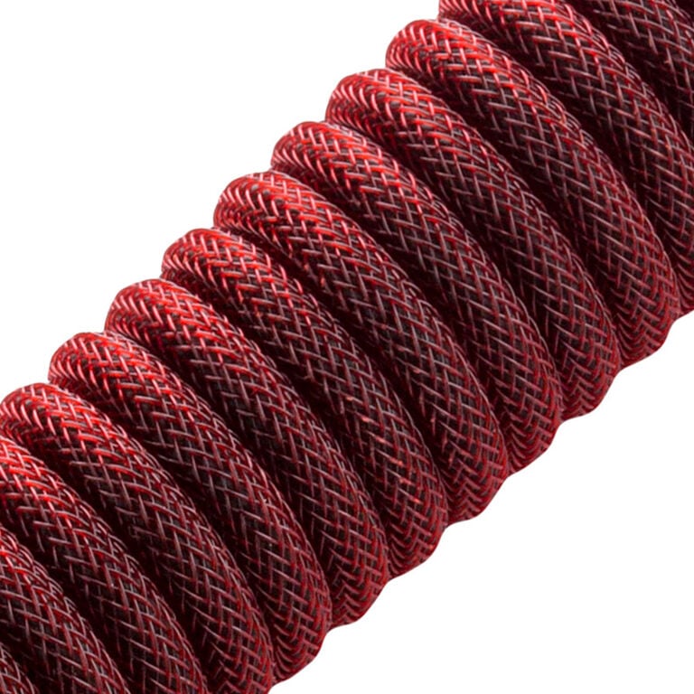 CableMod PRO Coiled Keyboard Cable USB-C to USB Type A, Republic Red - 150cm image number 1