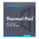 Grey thermal pad for CPU or memory, 100 x 100 x 1 mm / 100 x 100 x 1.5 mm
