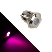 Lamptron Vandalism-protected LED - purple, silver housing