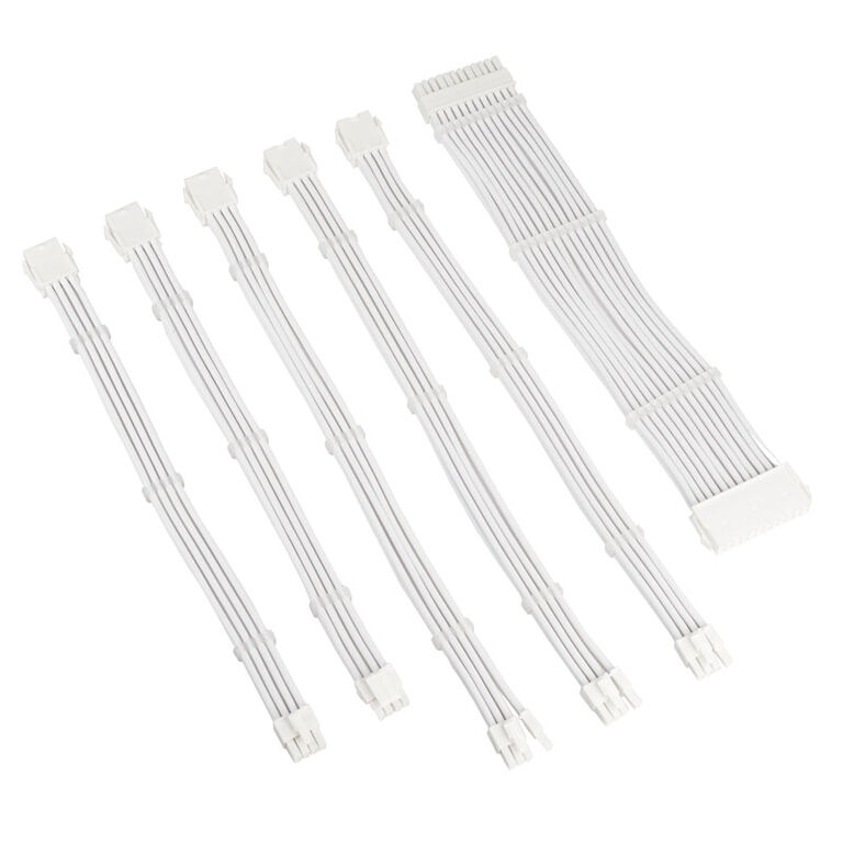 Kolink Core Adept Braided Cable Extension Kit - White image number 1