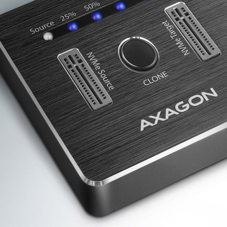 AXAGON ADSA-M2C NVMe CLONE DUAL SSD Docking Station image number 2