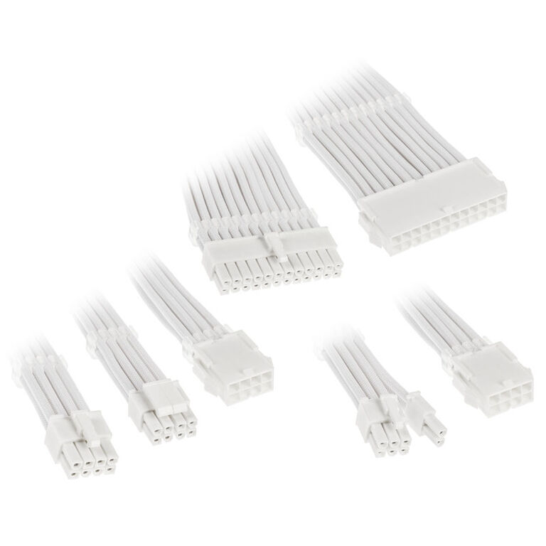 Kolink Core Adept Braided Cable Extension Kit - White image number 0