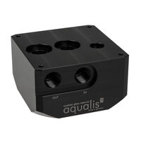 aqua computer D5 pump adapter, aqualis base including level indicator
