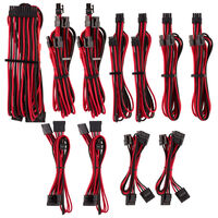 Corsair Premium Pro Sleeved Cable Set (Gen 4) - red/black