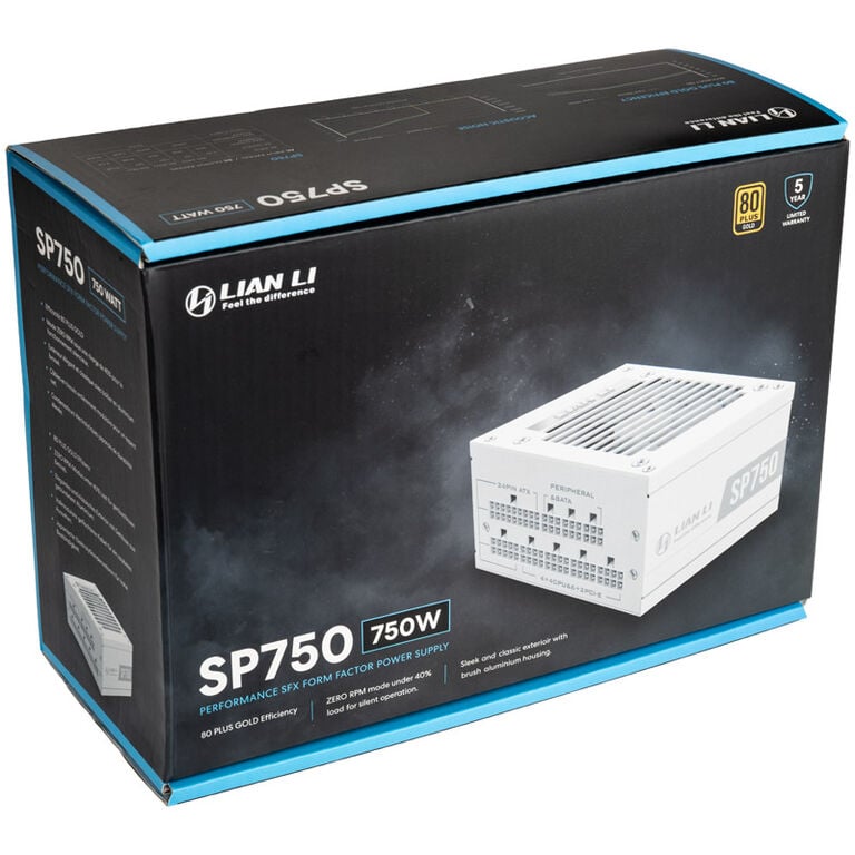 Lian Li SP750 SFX Power Supply - 750 watts, white image number 8