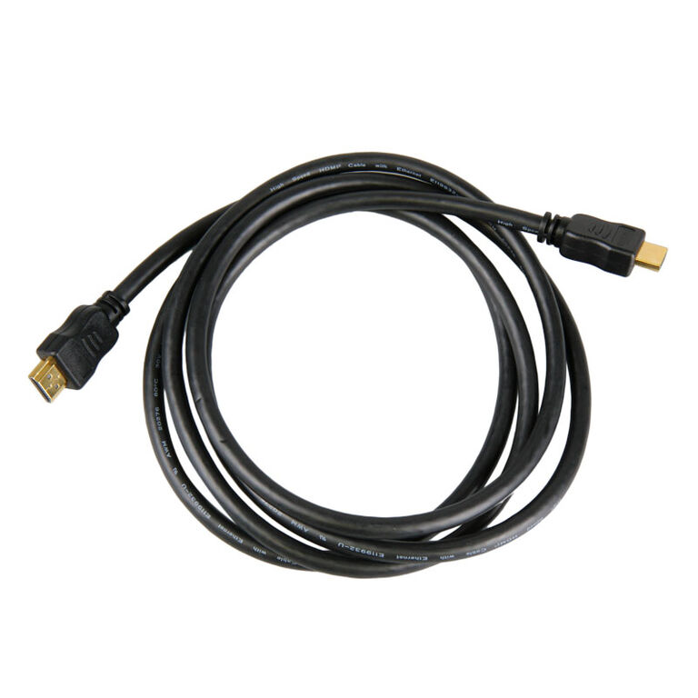 InLine HDMI Cable High Speed with Ethernet, black - 2m image number 1