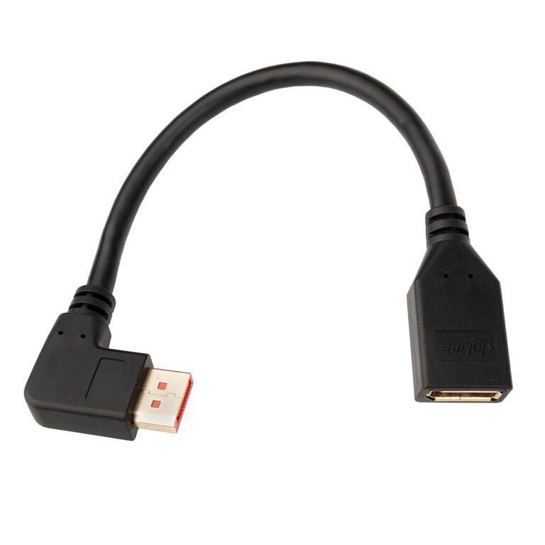 InLine DisplayPort Adapter Cable, 8K4K, right angled - 0.15m image number 1