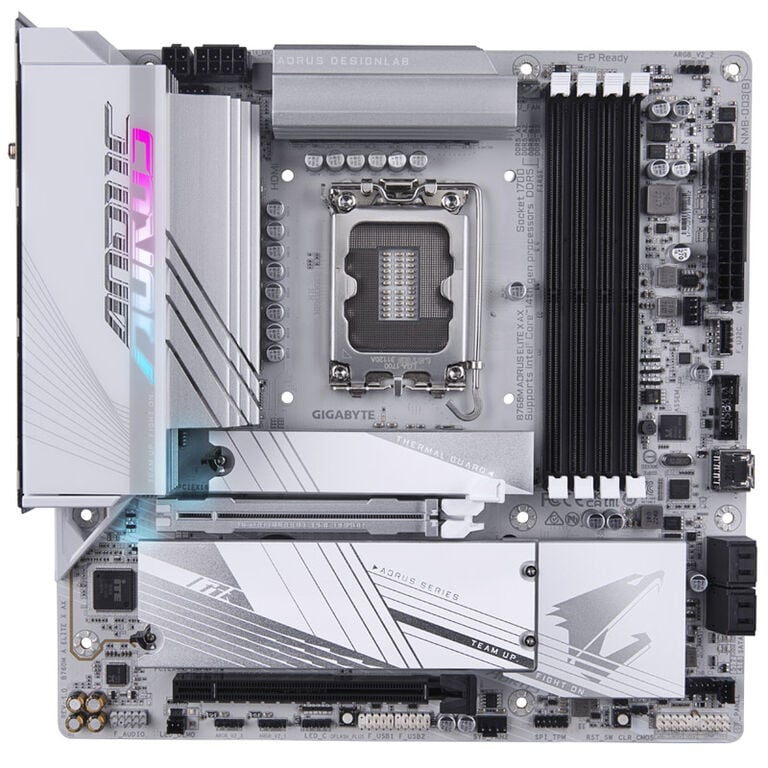 GIGABYTE B760M Aorus Elite X AX, Intel B760 motherboard, Socket 1700, DDR5 image number 2