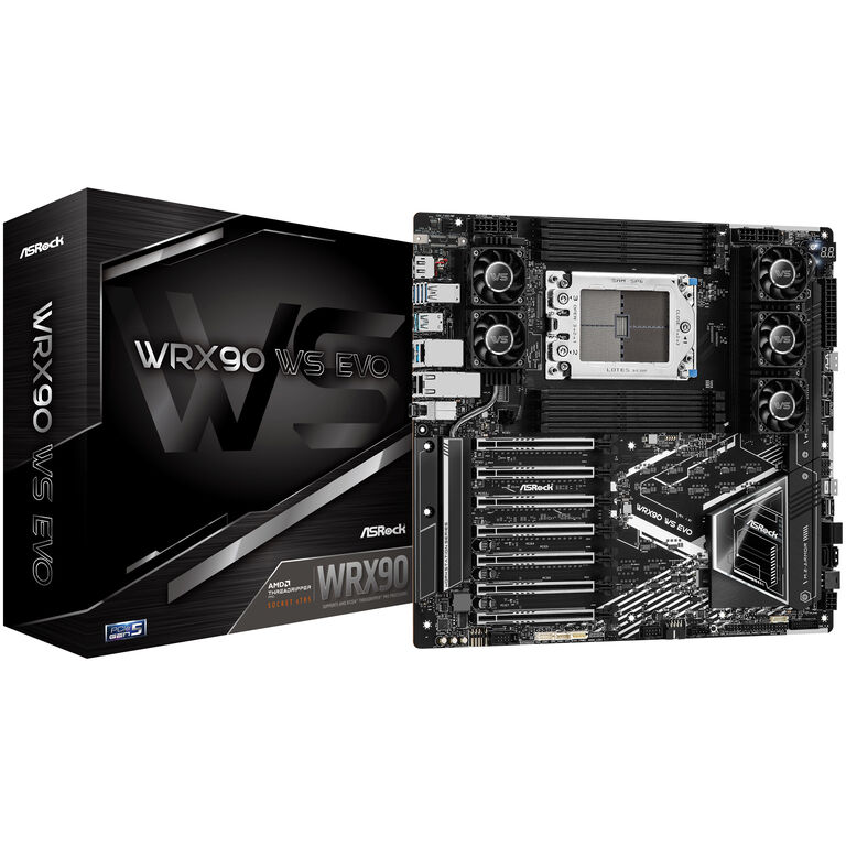 ASRock WRX90 WS EVO, AMD WRX90 motherboard - Socket sTR5, DDR5 image number 0