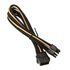 SilverStone EPS 8-Pin zu EPS/ATX 4+4-Pin Kabel, 300mm - schwarz/gold image number null