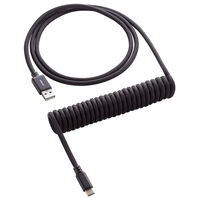CableMod Classic Coiled Keyboard Cable USB-C to USB Type A, Midnight Black - 150cm
