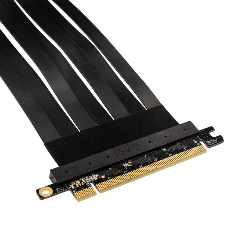 Akasa Riser Black X2 Mark IV, Premium PCIe 4.0 x16 Riser Cable, 20 cm - black image number 4