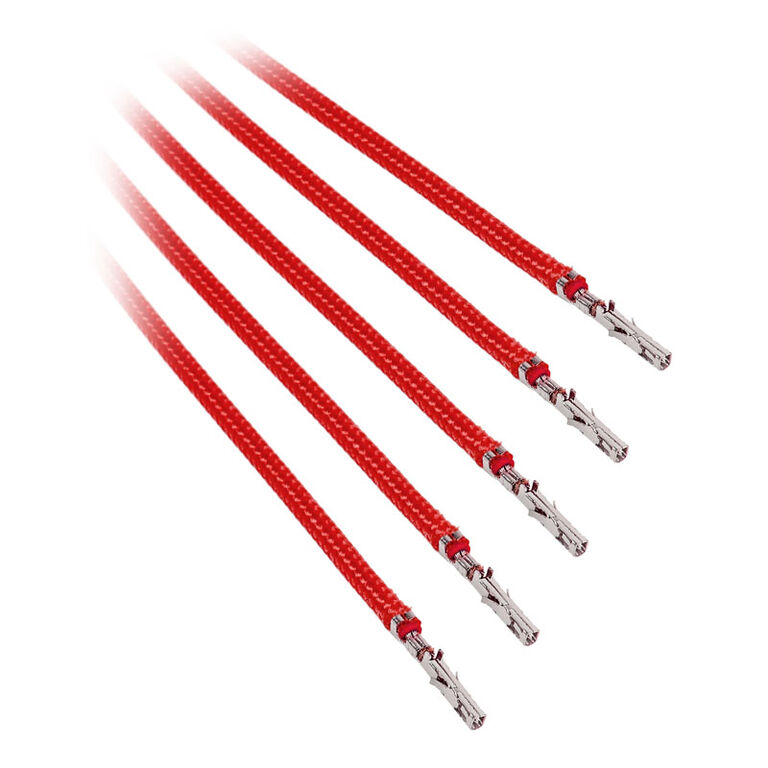 BitFenix Alchemy 2.0 PSU Cable, 5x 40cm - red image number 1