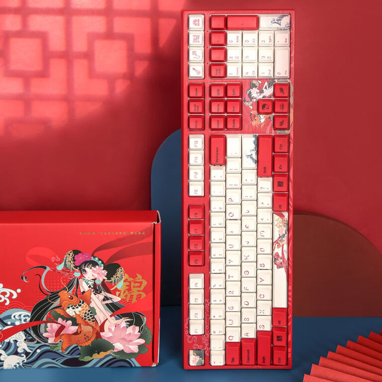 Varmilo VEA108 Koi Gaming Keyboard, MX-Silent-Red, white LED - US Layout image number 4