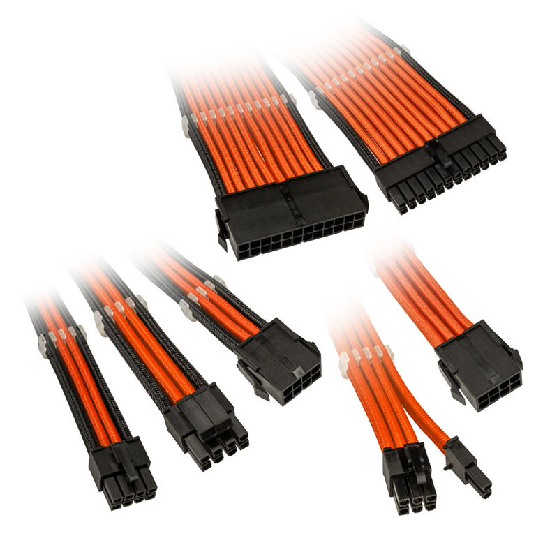 Kolink Core Adept Braided Cable Extension Kit - Orange image number 0