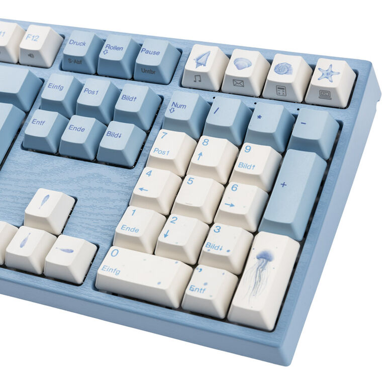 Varmilo VEA109 Sea Melody Gaming Keyboard, MX-Brown, white LED image number 7