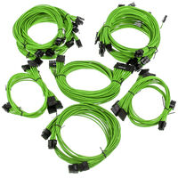 Super Flower Sleeve Cable Kit Pro - green