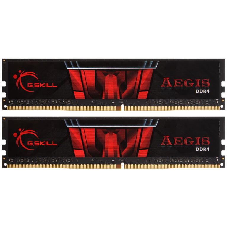 G.Skill AEGIS, DDR4-3000, CL16 - 32 GB Dual Kit, red image number 1
