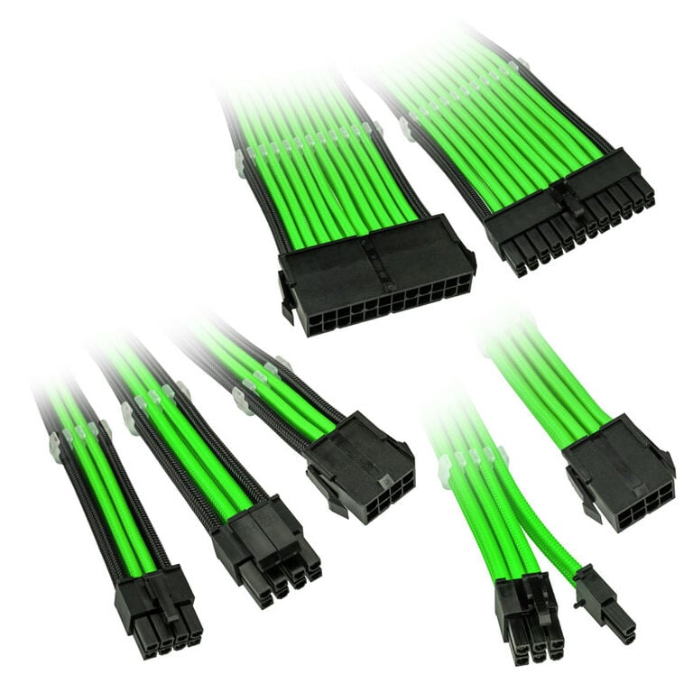 Kolink Core Adept Braided Cable Extension Kit - Green image number 0