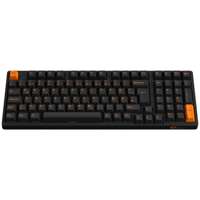 AKKO 3098B Plus Black & Orange Wireless Gaming Keyboard, CS-Switch Crystal image number 3