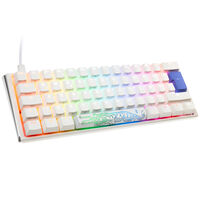Ducky One 3 Classic Pure White Mini Gaming Keyboard, RGB LED - MX-Speed-Silver
