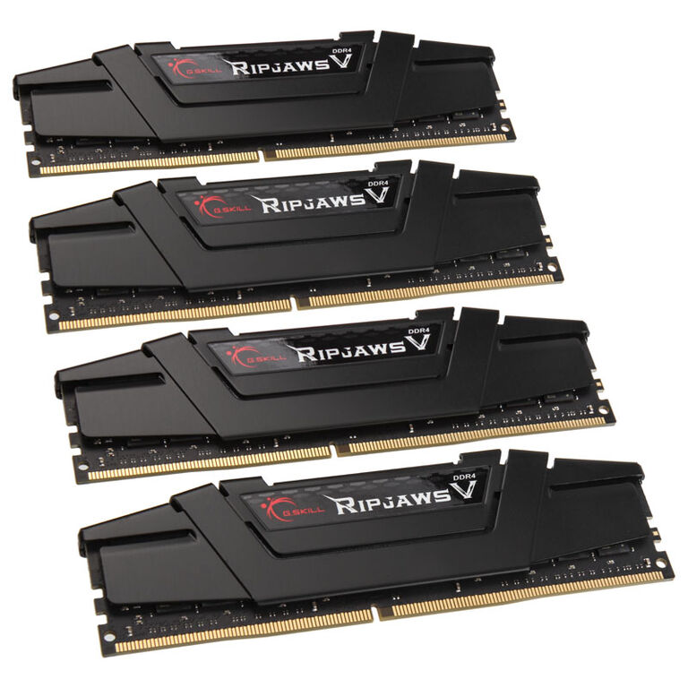 G.Skill RipJaws V, DDR4-3200, CL16 - 64 GB Quad-Kit, black image number 0