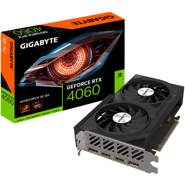 GIGABYTE GeForce RTX 4060 Windforce OC 8G, 8192 MB GDDR6 image number 0