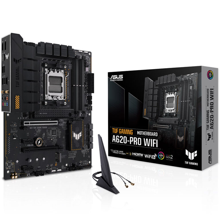 ASUS TUF Gaming A620-PRO WIFI, AMD A620 motherboard, socket AM5, DDR5 image number 0