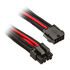 SilverStone EPS 8-Pin zu EPS/ATX 4+4-Pin Kabel, 300mm - schwarz/rot image number null